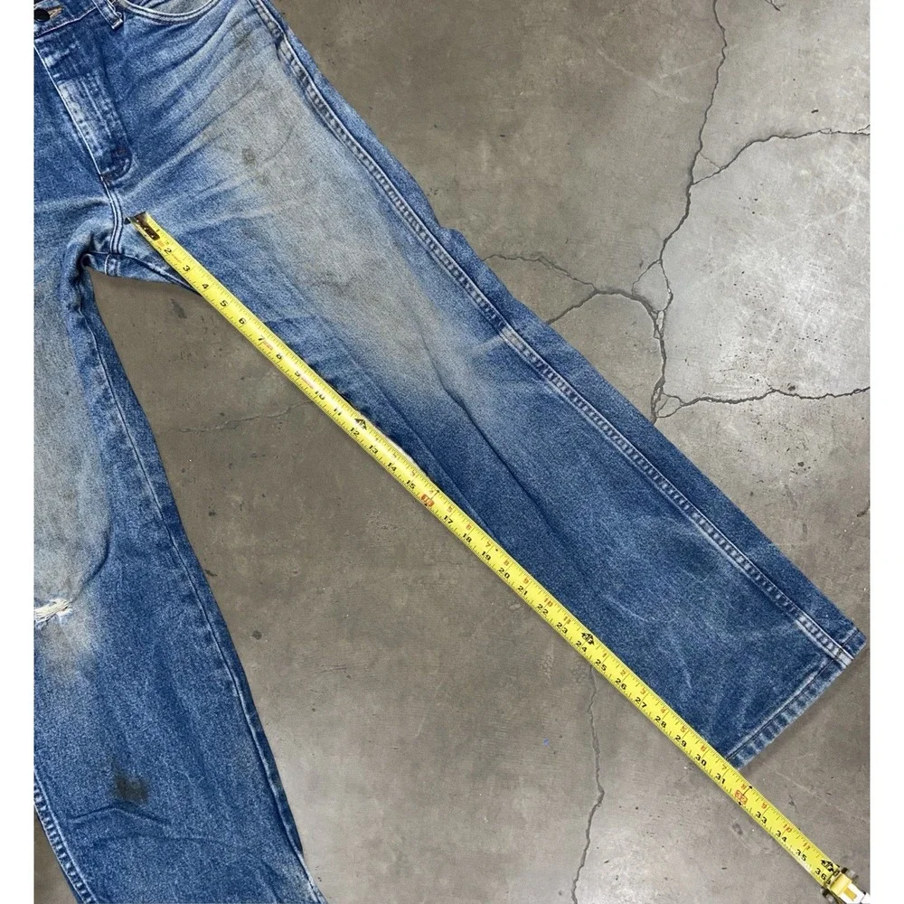 Wrangler wear worn denim